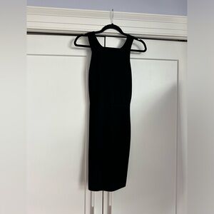 Elizabeth and James Black Sleeveless Mini Racerback Dress